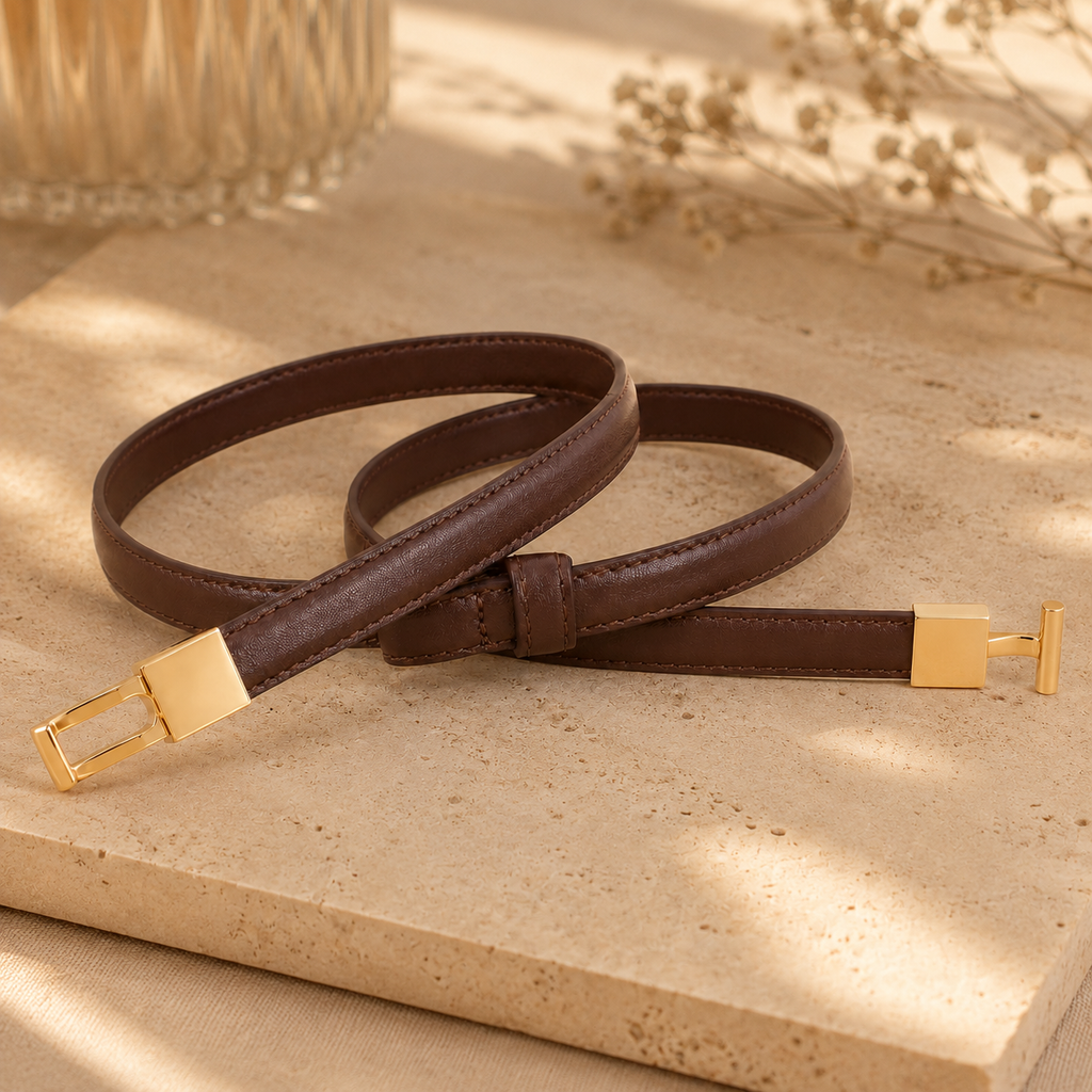 Double ring buckle belt