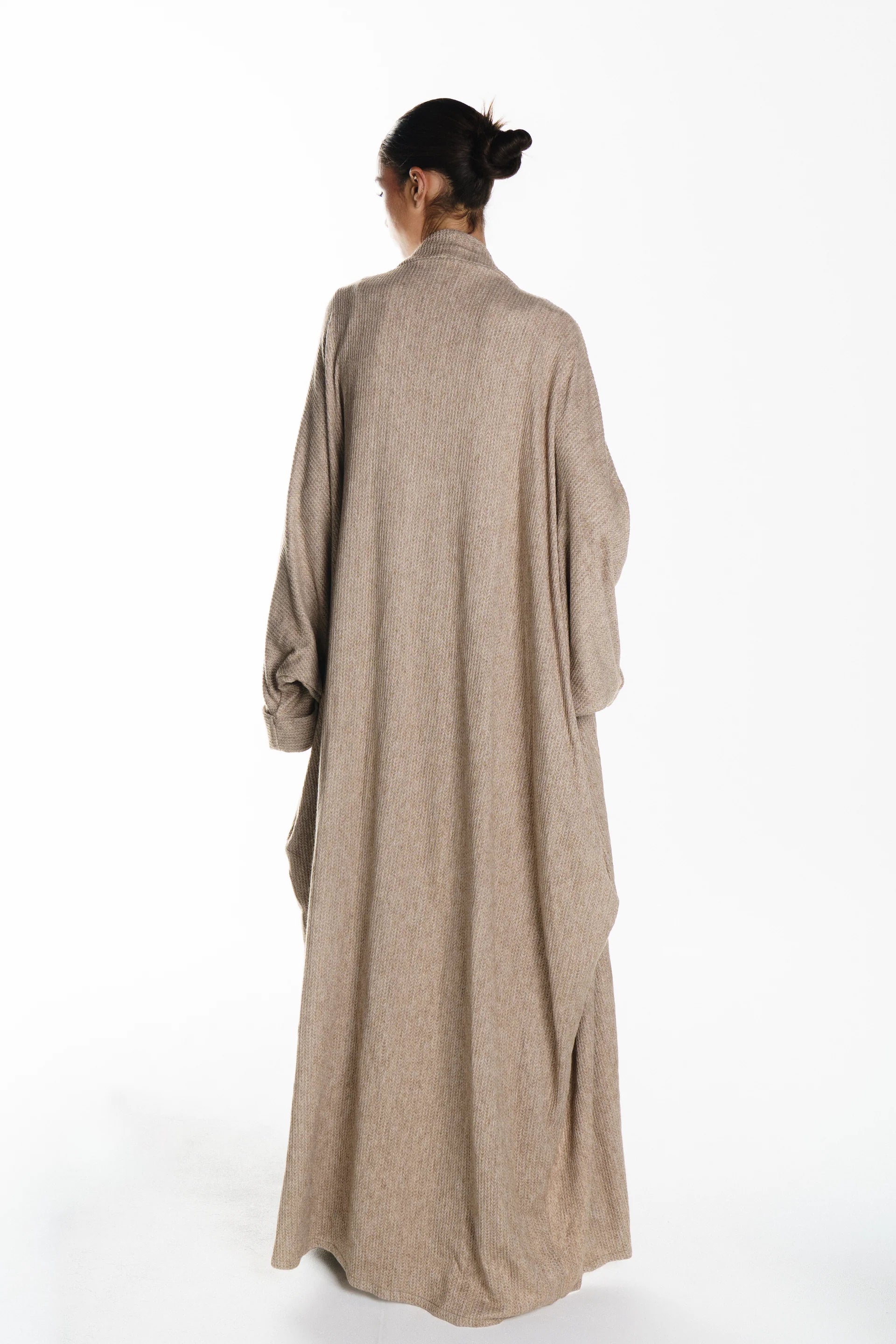 Winter drape Abaya (Beige)